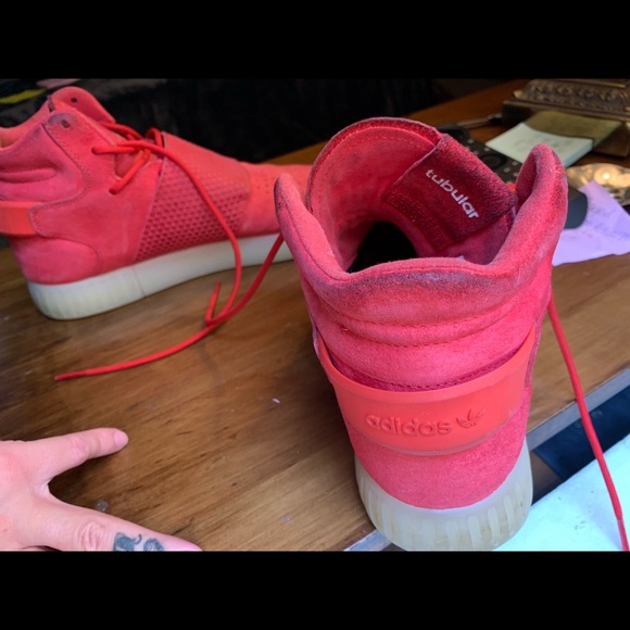ADIDAS RED TUBULARS - Picture 7 of 8